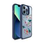 DailyObjects Melody Birds Blue Hybrid Clear Case Cover For iPhone 14 Pro Max 2